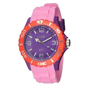 Waooh - Montre MC42 Tricolore - Rose viola & rouge Waooh - Montre MC42 Tricolore - Rose violet & rouge