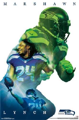 Marshawn Lynch - Seattle Seahawks Poster