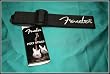 Fender Poly Logo Guitar Strap - Black with Grey Logo