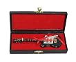 5.5" Gold String Black Electric Guitar Musical Instrument Christmas Ornament