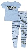 Calvin Klein Boys 2-7 Toddler Blue Logo Pajama Set