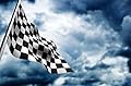 Black and White Nascar Checkered 4x6 Foot Flag Banner (150D Super Polyester)