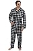 Del Rossa Men's Flannel Pajama Set, Long Cotton Pjs