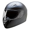 HCI-75 Matt Black Full Face Motorcycle Helmet (Small)
