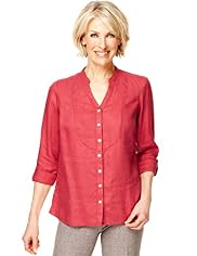 Classic Collection Pure Linen Dobby Blouse