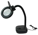 Magnifying Gooseneck Lamp Heavy Duty Desk Light Black