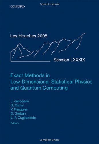 Exact Methods in Low-dimensional Statistical Physics and Quantum Computing: Lecture Notes of the Les Houches Summer School: Volume 89, July 2008 by Jesper Jacobsen (2010-06-18)