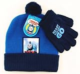Thomas & Friends Knit Boy's Winter Hat Gloves Set Size: 4-6X Blue