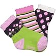 Robeez organic socks Flower Pinwheel pink 3p