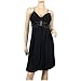 Black Wrap Bodice Empire waist plus size Dress - 4X