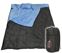 Huge Double Sleeping Bag 23F/-5C 2 Person Camping Hiking 86"x60" W/2 Pillows  from Sky Enterprise USA
