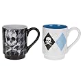 Skull Stoneware Mug Set of 4