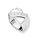 Diamond and Sterling Silver Men's Ring (Sizes 9-11)