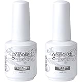 Vishine Long Lasting Soak Off Nail Polish Base + Top Coat Set Gel 15ml