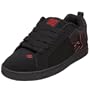 DC Men's Court Graffik Sneaker,Black/True Red/Black,11 M US