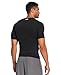 Under Armour Men's HeatGear Sonic Compression Short Sleeve, Black/White, Large
