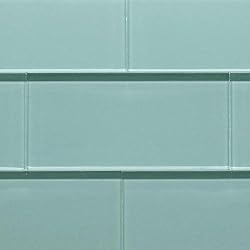 Glass Subway Tile 3x6" Spring Blue (SAMPLE - Regular Price $11.85SF)