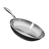 Bialetti Stainless Steel 12 Frying Pan - Black by Bradshaw