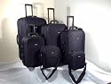 6 piece black eva trolley/suitcase/luggage set