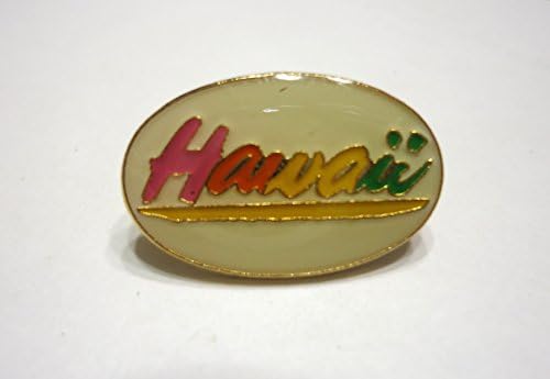 HAWAII Logo Glossy Oval Stem Golf Ball Marker