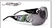 ED HARDY EHS 024 BEYONCE 2 BLACK RIMLESS SWAROSKI SHIELD SUNGLASSES