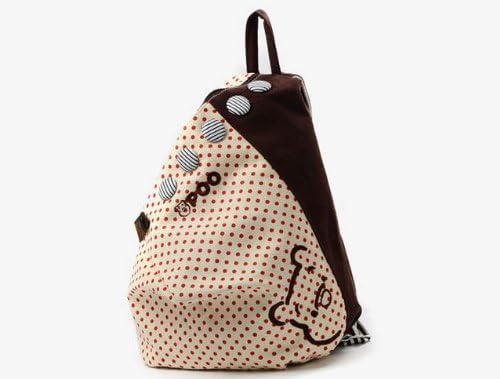 Girl's Canvas School Bag Stripe and Bow Backpack Sweet Lovely Rucksack Korean Knapsack Casual Laptop Backpack for Students Ladies Women Girls (yellow)