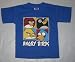 Angry Birds Faces Tee T-shirt Child Sized Blue (Extra Large 8)