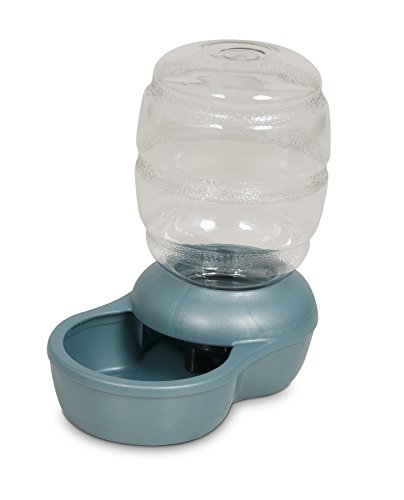 Petmate Replenish Pet Waterer with Microban, 1/2-Gallon, Pearl Blue