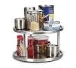 RSVP Brushed Stainless Steel Two-Tier Spice Turntable NEW