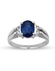 1.40ct tw Sapphire and Diamond Fashion Ring set in 14k Gold