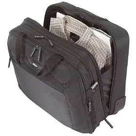 Targus CityGear Rolling Travel Case for 17 Inch Notebooks TCG717 (Black with Grey)