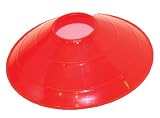 Champion Sports 9 Inch Training Discs-Field Cones Soccer-Football-Red
