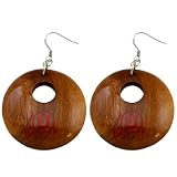 NCAA Dayna U Utah Utes Round Wooden Earrings