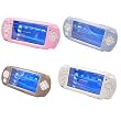 (4 in 1 Bundle) Sony PSP Slim Silicone Skin Cover for NEW Sony PSP Slim Only + Screen Protector for PSP Slim + Car Charger for Sony Playstation Sp Slim + Travel Charger for PSP Slim Game Console (Green)