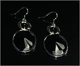 Neoglory Black Rhinestone Dangle Earrings, Long Drop Earrings, Jewelry Gift Ideas