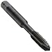 Dormer MTT-X E006/MTT-X E016 Powdered Metal Spiral Point Threading Tap, Black Oxide Finish, Round Shank With Square End, Plug Chamfer