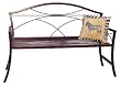 Rustic Roan Metal Bombay Bench