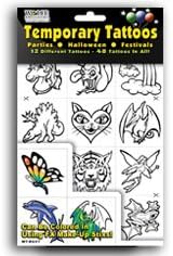 Wolfe 48pcs Temporary Tattoos