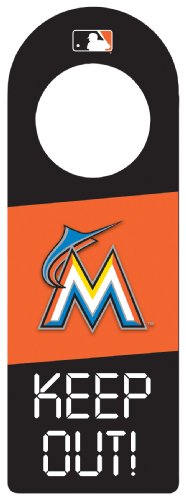 MLB Miami Marlins Wood Door Hanger