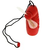 Red Hand held fan with programmable LED display