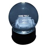 Pittsburgh Steelers Heinz Field Laser-Etched Musical Lit Crystal Ball