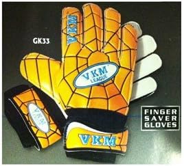 VKM Sports Soccer Goalie Goalkeeper Finger Saver Gloves Sports Size 9 New GK33-9