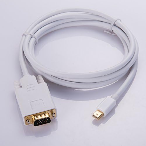 GEPLiNK® Mini DisplayPort(Thunderbolt Compatible) to VGA Adapter 6ft White
