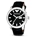 Emporio Armani Men's AR0428 Black Leather Strap Watch