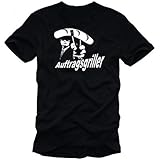 Coole-Fun-T-Shirts T-Shirt GRILL - AUFTRAGSGRILLER - BBQ GRILLSPORT, schwarz-weiß, M, 10711_schwarz-weiss_GR.M