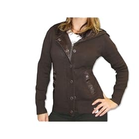 GIN TONIC Cardigan Damen Damenjacke Strickjacke - braun