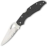 Spyderco byrd Cara Cara2 Black FRN ComboEdge Knife