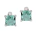 Heidi 's Blue Topaz Mist Gemstone Stud Earrings