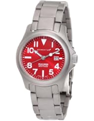 Momentum Womens 1M-SP01R0 Atlas Red Dial Titanium Bracelet Watch