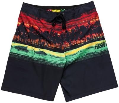 Fishworks Hot Tropix Boardshorts - Black - Size 40